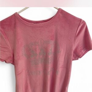 Juicy Couture Pink Crown T-Shirt in size L